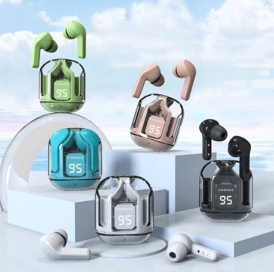 Transparent Tws True Wireless Earphones Earphone In-ear Digital Gaming Headset With Waterproof
