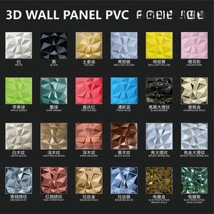 Pannelli di parete in Pvc 3D caldi per la decorazione della parete e del soffitto altra carta da parati 3D pannelli di rivestimento flessibile - Product Image 6