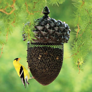 Jardim Jardin Garten jardim Metal <span class=keywords><strong>Acorn</strong></span> forma malha decorativa Porca pássaro alimentador - Product Image 6