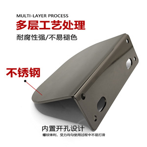Stabilisateur antidérapant pour matelas Wansheng 15cm x 10cm x 4.2cm Noir Mat Cadre de lit Canapé Support de coussin Sans perçage requis - Product Image 3