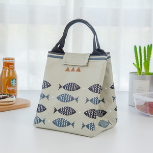 Sac à déjeuner isotherme portable en tissu <span class=keywords><strong>Oxford</strong></span> thermosoudé avec fermeture éclair et <span class=keywords><strong>poignée</strong></span>, idéal pour les enfants à l'école - Product Image 5