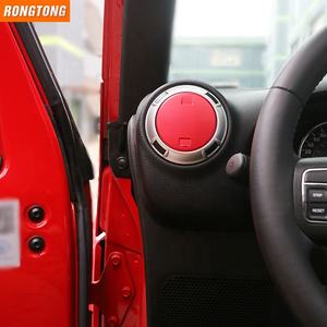 อุปกรณ์เสริมอลูมิเนียม<span class=keywords><strong>รถ</strong></span>ยนต์ Dash Board สติกเกอร์ฝาครอบเครื่องปรับอากาศสำหรับ Jeep Wrangler 2011 + - Product Image 1