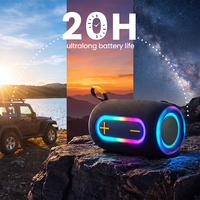Haut-parleurs sans fil étanches 2000 mAh 8 W pour fêtes en extérieur, haut-parleurs LED RVB certifiés CE et FCC, vente en gros disponible