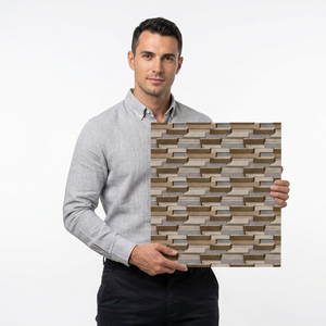 Azulejos de Cerámica para Pared Exterior con Acabado Mate de 250x375 mm, Resistentes al Agua y al Desgaste, Tipo Ladrillo Refractario, Decorativos para Baño y Pasillo - Product Image 1