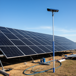 Vevor Kit de Mástil Telescópico de 20 Pies con Alimentación de Agua, Manguera de 65.6 Pies, Cabezal de Cepillo Giratorio, Máquina de Limpieza de Paneles - Product Image 2