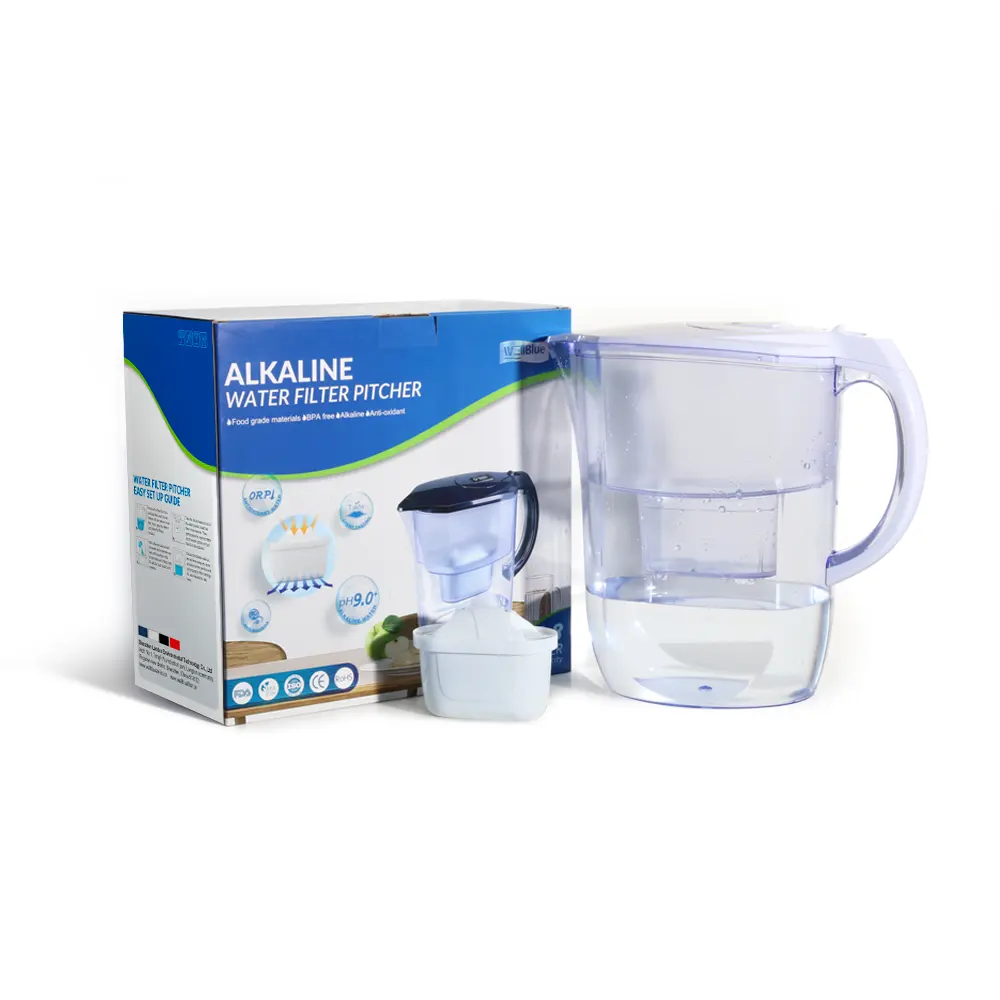 Europa En Amerika Best Verkopende Alkalische Drink Nul Water Filter Pitcher/Kan