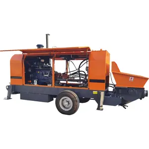 优质混凝土泵柴油机泵电机便携式混凝土泵价格泵混凝土施工机