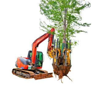 Transplanteur d'arbres sur chenilles RW-80 avec godet à 6 lames et boule de racines pour usage en pépinière - Product Image 4