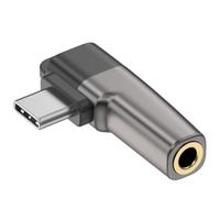 Convertisseur adaptateur audio mini USB-C/type-c vers 3.5mm (gris clair)