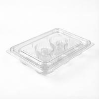 Contenants alimentaires jetables transparents en PET, modèle de forme unique, marque Chuan He, pour boîte à pain de boulangerie
