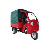 Tricycle à essence 200cc pour passagers, transport de marchandises, usage intensif, transport commercial, 50-70 km/h, moto motorisée avec auvent