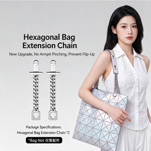สายต่อขยายจากโรงงานโดยตรง ใช้ได้กับกระเป๋า Issey Miyake Six Grid สำหรับดัดแปลงเป็นสายสะพายไหล่ใต้แขน พร้อมอุปกรณ์เสริมโซ่ - Product Image 1