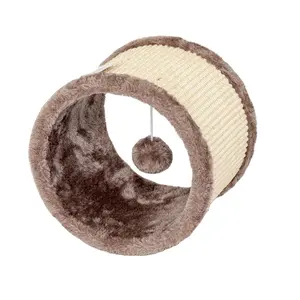 Relipet RL18024 Profession Production Sisal Post Balle en peluche pendante à l'intérieur du rouleau à gratter pour chat Jouet à gratter