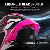 Casque de moto modulaire DOT en ABS, casque rabattable avec double visière, protection anti-soleil, spoiler amélioré pour le cyclisme en plein air