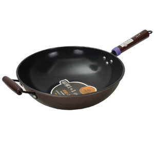 Wok antiadhésif 32 cm pour frire et faire sauter, compatible avec cuisinière à gaz et plaque à induction - Product Image 4