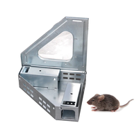 Piège à souris en direct Multicatch intérieur/extérieur sans cruauté métal chat/étain piège à souris Triangle conception libération lutte antiparasitaire