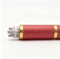 Câble minier flexible industriel moyenne tension 3,6/6 kV Zhongkai MYPTJ, conducteur en cuivre, isolation en caoutchouc, gaine CPE, 3x70mm²