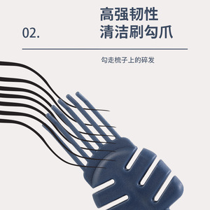 Cepillo de limpieza de peines grande y portátil para el mantenimiento de peines de pelo, con cerdas suaves y garras fuertes - Product Image 3