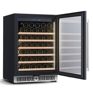 Attrezzatura da Cucina Esterna Integrata, Frigorifero per Vini in Acciaio Inox con Display Digitale, Cantinetta per 52 Bottiglie NE-404-P - Product Image 4