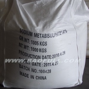 ซัลไฟต์โซเดียมเกรดอุตสาหกรรมสำหรับอาหาร BAOFULL ความบริสุทธิ์ 96.5% ผงผลึกสีขาว/เหลือง MF Na2S2O5 CAS พร้อมประกัน - Product Image 4