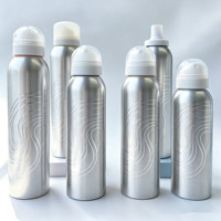 Bombe aérosol vide en aluminium 100 ml pour désodorisant, avec buse et capuchon, pour soins personnels, cosmétiques, huiles essentielles, parfums, rechargeable