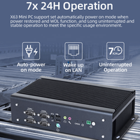 Ordinateur IOT 12V 24V Haute Performance Core i5 10200H i7 10870H 1195G7 Mini PC Industriel Sans Ventilateur Linux RS232 RS485 GPIO 4G Lte