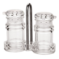 2 bottiglie di olio con supporto Set di ampolle di aceto di olio da 75ml Mini bottiglia di olio d'oliva in plastica Set di ampolle acriliche