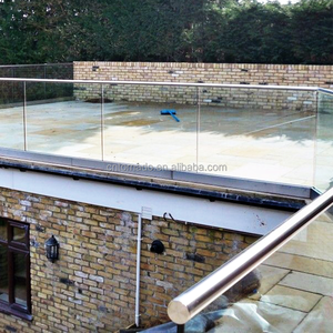 <span class=keywords><strong>Profil</strong></span>é de base en aluminium pour garde-corps en verre sans cadre en forme de U pour balustrades de sécurité extérieures de patio et de balcon - Product Image 4