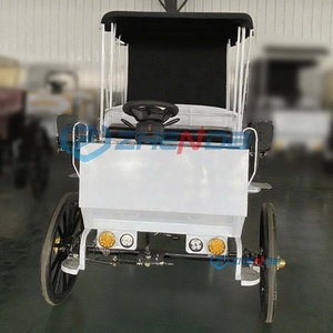Black Sunshade Electric <b>Double</b>-row Sightseeing Carriage/leisure Sightseeing Carriage Sells Well - Product Image 6