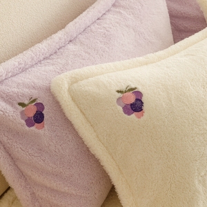 Custom Embroidery Imitation <strong>Teddy</strong> <strong>Fleece</strong> 4PCS Bedding Set Bedsheets Antistatic Thickened Bed <strong>Sheets</strong> Duvet Cover Set Pillowcase - Product Image 6