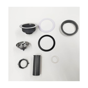 <span class=keywords><strong>Kit</strong></span> de Desagüe para <span class=keywords><strong>Fregadero</strong></span> de Acero Inoxidable de Diseño Moderno para el Mercado Americano, con Filtro y Cubo de Basura, 47 mm Lanbo H0021 110 mm Fácil Instalación - Product Image 3