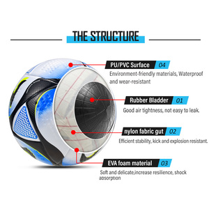 2024 bahan tahan air sepak bola PU termal terikat sepak bola teknologi tinggi 16 tahun produksi profesional