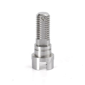 ステンレス鋼肩付きスロットヘッド調整ネジ/ピン、光沢仕上げ、安全ワイヤー穴付き、カスタムサイズ、ISO9001認証 - Product Image 2