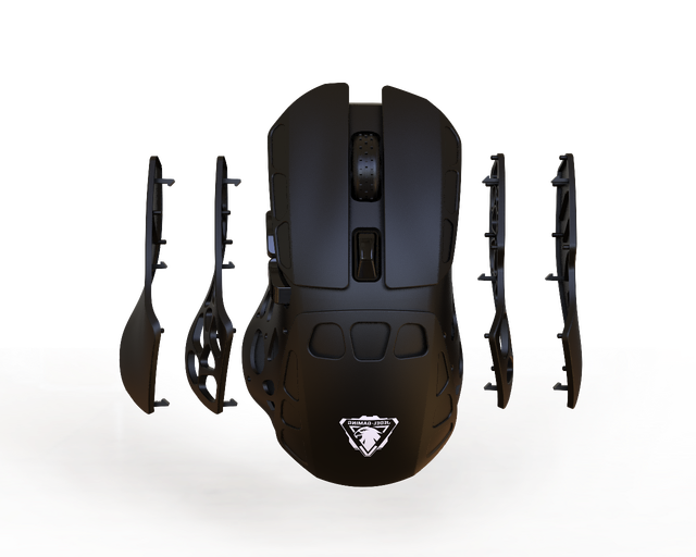 High Quality 7D Wireless RGB Gaming Mouse Dual Mode with 8000 DPI Customizable New Deluxe Ergonomic Design