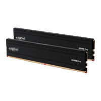 Kit de RAM Crucial Pro 32 Go DDR5 (2x16 Go) 6000 MHz Mémoire de bureau UDIMM 288 broches Mémoire de jeu pour ordinateur de bureau