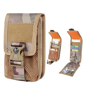 Borsa per Telefono a <span class=keywords><strong>Doppio</strong></span> Strato con Fibbia per Bussola, <span class=keywords><strong>Marsupio</strong></span> Molle per Esterni, Piccola Borsa Tattica per Telefono, <span class=keywords><strong>Marsupio</strong></span> Tattico - Product Image 1