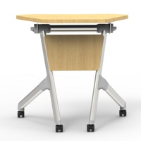 LEADCOM LS-424BS Mobilier de bureau commercial moderne, poste de travail, table de formation pliable, table de salle de réunion, structure en acier pliable