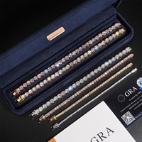 Bracelet jonc unisexe de luxe TYHL style Hip Hop en laiton plaqué or 18 carats avec moissanite taille brillant 2mm 3mm 4mm 5mm – Édition Anniversaire