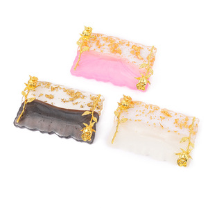 New High Quality ABS <b>Plastic</b> 18*8.5cm Nail Art Retro Anti-Slip Color Palette Display <b>Frame</b> Board with Wearing Nail Tips - Product Image 5
