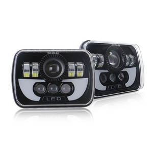 Faro LED de Alta Calidad 5x7 de 7 Pulgadas, 40W, Chip 5050, 9-36V, Luz Alta/Baja, DRL, H4, 6000K, 6000 Lúmenes - Product Image 1