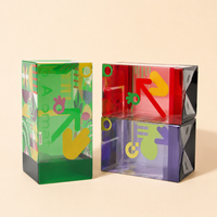 Boîte en plastique transparente personnalisée en PET PP, boîte en acétate pour parfum, boîte en plastique personnalisée avec logo