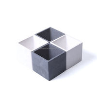 Pot de fleurs minimaliste carré en ciment, conteneur écologique en béton pour plantes, pour la décoration de la maison et du bureau, moule personnalisé, approvisionnement en gros