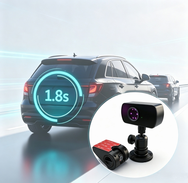 LS505S Driver Fatigue Monitoring System Truck Bus Taxi RS232 I/O Output 512G SD Card Night Vision Fleet Safety Management