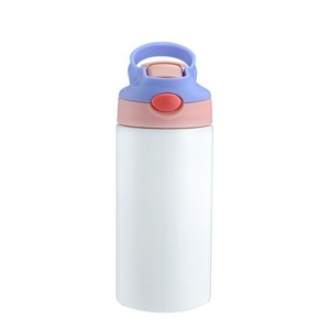 Bouteille d'eau isotherme en acier inoxydable de 12 oz et 20 oz, vierge pour sublimation, à double paroi sous vide, avec couvercle rabattable portable - Product Image 2