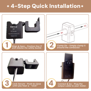 YHDC SCT024S Split <span class=keywords><strong>Core</strong></span>-stroomtransformator 50-400A tot 1A uitgang, gelamineerde siliciumstalen kern, 0,5% nauwkeurigheid - Product Image 5