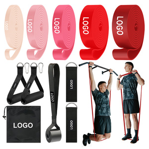 Full Body <b>Workout</b> Natural Latex Resistance <b>Bands</b> Set for Physical Therapy Fitness Training All Skin Types High - Product Image 3