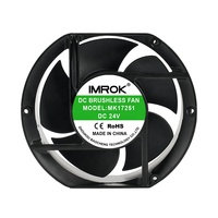 Refroidisseur d'air axial à double boule 170MM DC 12V 24V Ventilateur de refroidissement de boîtier 172x51mm 17251 17CM Big Air Flow Cpu Great Fan