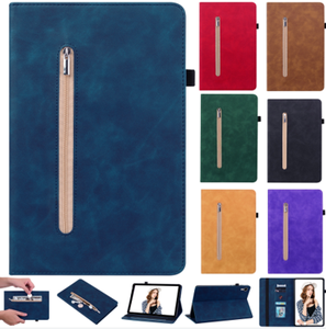 Étui portefeuille à glissière multicolore en cuir PU avec fente pour carte Protection du corps étui pour tablette pour <span class=keywords><strong>Nokia</strong></span> <span class=keywords><strong>T21</strong></span> - Product Image 6