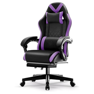 Chaise de Gamer en Cuir Ergonomique Racing Noire et Verte avec Lumières LED RGB - Product Image 2