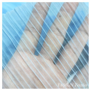 Lote de <span class=keywords><strong>Tela</strong></span> Plisada de Crepé Arrugado Liso, 100% Nailon, <span class=keywords><strong>Tela</strong></span> de <span class=keywords><strong>Tul</strong></span> Elástica para Bodas, <span class=keywords><strong>Tela</strong></span> de Malla <span class=keywords><strong>por</strong></span> Yarda - Product Image 5